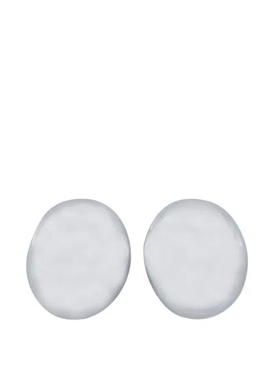 Federica Tosi Isa Domed Earrings In Metallic