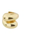 FEDERICA TOSI 'ISA' GOLD TONE RING WITH TWIST DETAIL IN GOLD PLATED BRONZE WOMAN