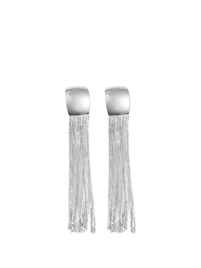Federica Tosi Julie Long Earrings In Silver