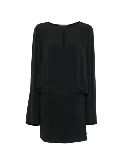 Federica Tosi Keyhole Mini Dress In Black