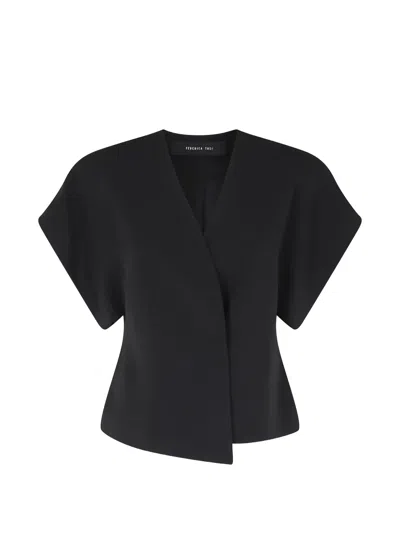Federica Tosi Kimono-style Jacket In Black
