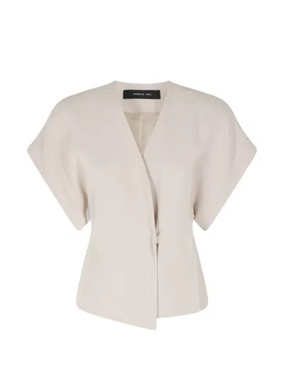 Federica Tosi Kimono-style Jacket In Gold