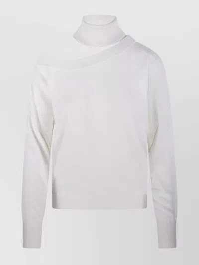 Federica Tosi Knitwear With Asymmetric Design And Turtleneck In Gray
