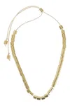Federica Tosi Cylinder-bead Necklace In Gold