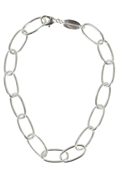 Federica Tosi Link Chain Necklace In Silver