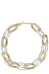 Federica Tosi Interlinked Gold And Silver-toned Necklace