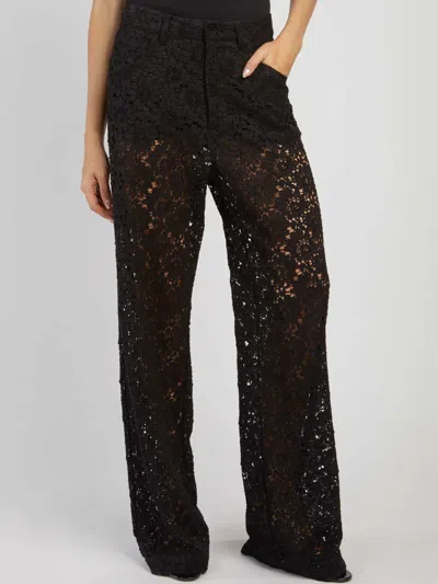 Federica Tosi Lace Pants In Black