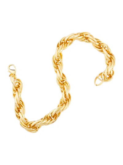 Federica Tosi Lace Rose Chain Necklace With Claw Clasp Closure In Metal For Women In Gold