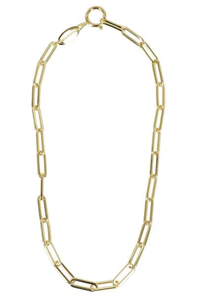 Federica Tosi Square Chain Necklace In Gold