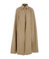 Federica Tosi Beige Cape With Collar In Nude