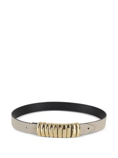 Federica Tosi Leather Belt In Neutrals