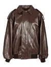 Federica Tosi Leather Jacket Jackets Brown In Brown