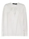 FEDERICA TOSI LEAVES-EMBROIDERY BLOUSE