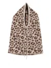 Federica Tosi Spotted Print Balaklava With Drawstring Closure In Brown