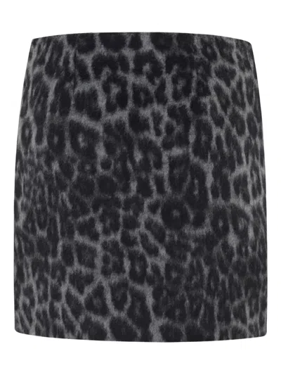 Federica Tosi Leopard-print Pocket Mini Skirt In Animal Print