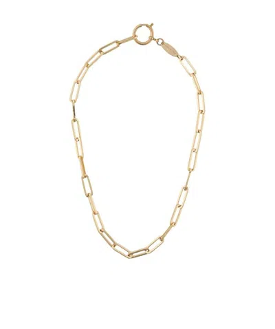 Federica Tosi Line Bolt Long Chain Necklace In Yellow