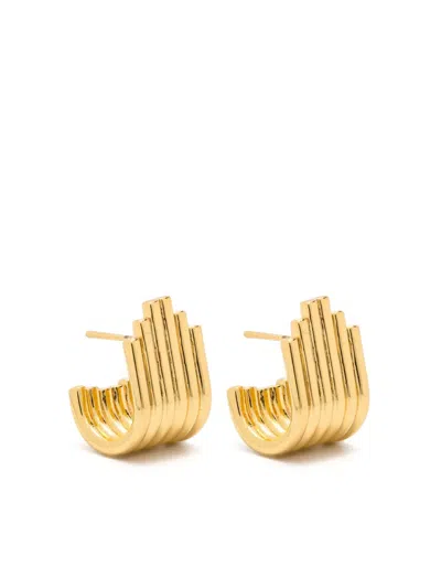 Federica Tosi Lobo Lea Stud Earrings In Gold