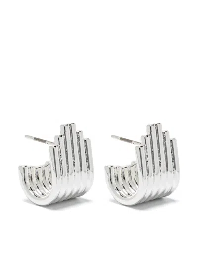 Federica Tosi Lobo Lea Stud Earrings In Silver