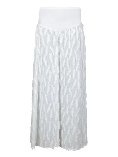 Federica Tosi Long Basque White Muslin Skirt