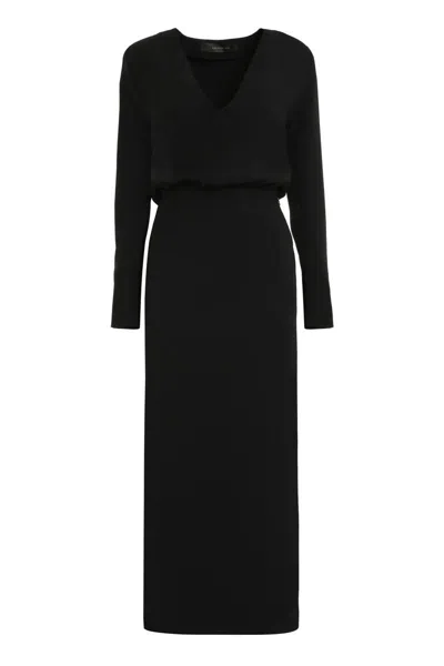 Federica Tosi Black Dress With Slit
