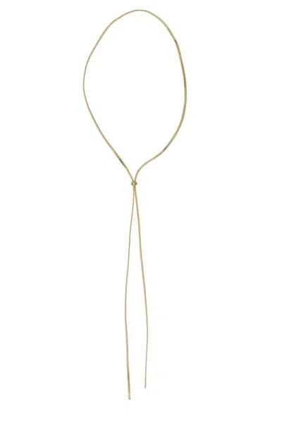 Federica Tosi Long Necklace With Chain Design In Gold