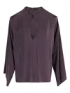 Federica Tosi Blusa Collo Intrecciato In Purple