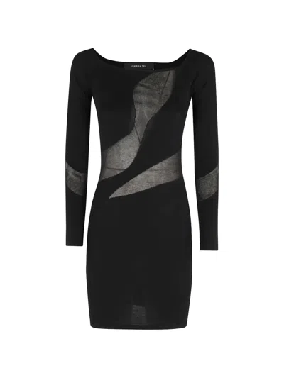 Federica Tosi Long Sleeve Dress In Black