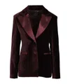 Federica Tosi Long Sleeve Jacket In Purple