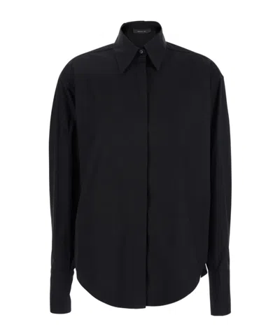 FEDERICA TOSI FEDERICA TOSI SHIRT WITH POINTED COLLAR AND METALLIC CUFFS