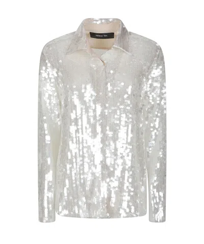 FEDERICA TOSI FEDERICA TOSI METALLIC MESH SEQUIN SHIRT