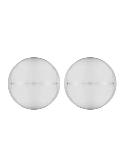 Federica Tosi 'luna' Metallic Earings With Rear Butterfly Clasp Closure And Circular Design
