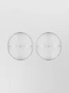 Federica Tosi 'luna' Metallic Earings With Rear Butterfly Clasp Closure And Circular Design In Metallic
