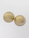 Federica Tosi Luna Stud Earrings Polished Finish In Gold
