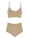 Federica Tosi Lurex Set Bra + Botton In Metallic