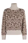 Federica Tosi Leopard-print High-neck Sweater In Brown