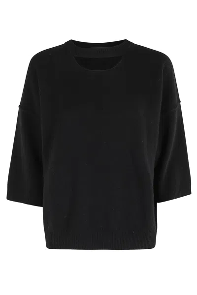 Federica Tosi Maglia Over Cashmere In Black
