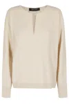 Federica Tosi Maglia Scollo V In Burro