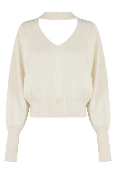 Federica Tosi Maglia Scollo V In Neutral