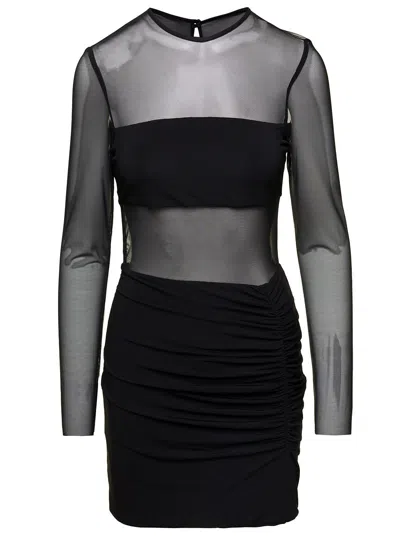 Federica Tosi Mesh Mini Dress In Black