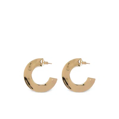 Federica Tosi Mindy Curved Hoop Earrings In Pink