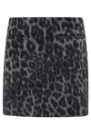 Federica Tosi Miniskirt In Spotted Wool In Black