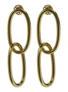 FEDERICA TOSI 'NEW BOLT' EARRINGS WITH INTERTWINED HOOPS IN 18K GOLD PLATED BRASS WOMAN