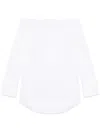 Shop Federica Tosi Off-shoulder Mini Dress In White