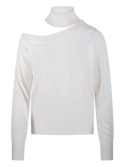 FEDERICA TOSI OFF-SHOULDER TURTLENECK SWEATER