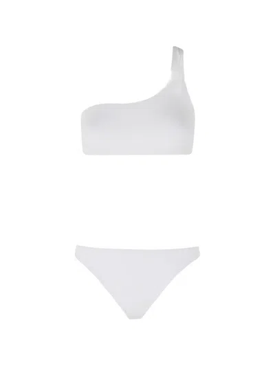 Federica Tosi One-shoulder Bikini In White