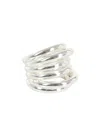 Federica Tosi Open Design Ring In Silver