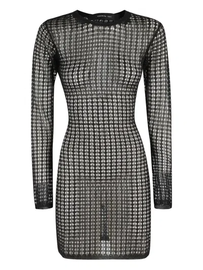 FEDERICA TOSI OPEN-KNIT LONG-SLEEVE DRESS
