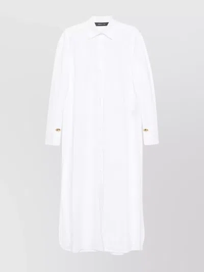 Federica Tosi Open Sleeve Shirt Dress In Canvas