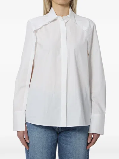 Federica Tosi Open-sleeve Shirt In White