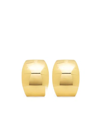 Federica Tosi Oval-design Polished Earrings In Yellow